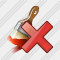 Wide Brush Paint Delete Icon