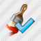 Wide Brush Paint Ok Icon