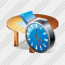 Work Table Clock Icon