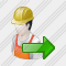 Worker Export Icon