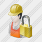 Worker Locked Icon