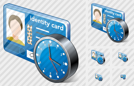 Index Card Clock Symbol