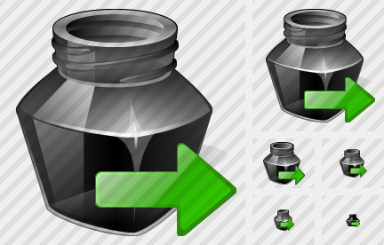 Ink Pot Export Icon