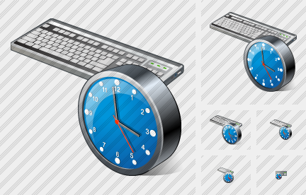 Keyboard Clock Icon