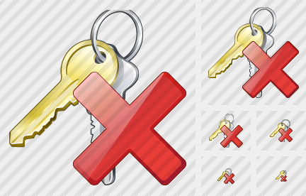 Keys Delete Icon Keys Delete Icon