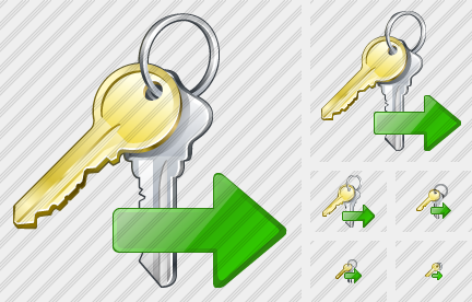 Keys Export Icon Keys Export Icon