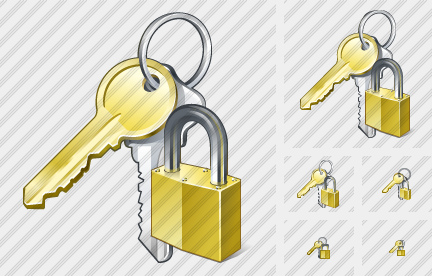 Keys Locked Icon Keys Locked Icon