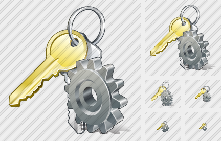 Keys Settings Icon Keys Settings Icon