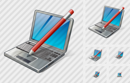 Laptop Edit Icon Laptop Edit Icon