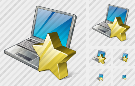 Laptop Favorite Icon Laptop Favorite Icon