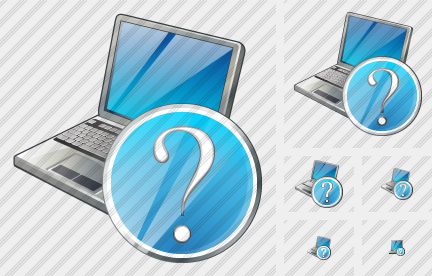 Laptop Question Icon Laptop Question Icon
