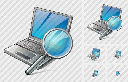 Laptop Search Icon Laptop Search Icon