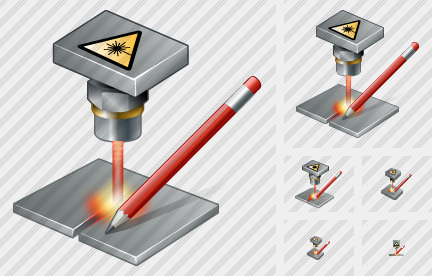 Laser Beam Edit Icon Laser Beam Edit Icon