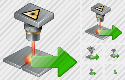 Icône Laser Beam Export