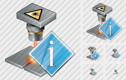 Laser Beam Info Icon Laser Beam Info Icon