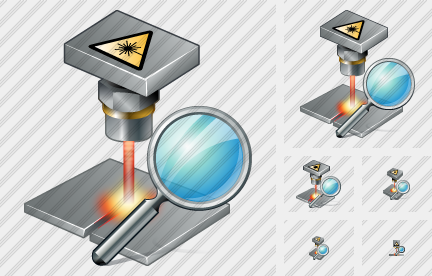 Laser Beam Search Icon Laser Beam Search Icon