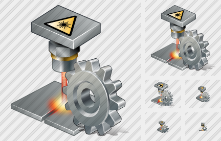 Laser Beam Settings Symbol