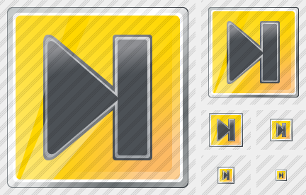 Media Next Yellow Black Icon Media Next Yellow Black Icon
