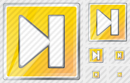 Media Next Yellow Icon Media Next Yellow Icon