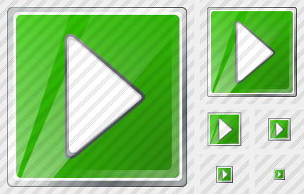 Media Play Green Symbol