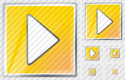 Media Play Yellow Icon