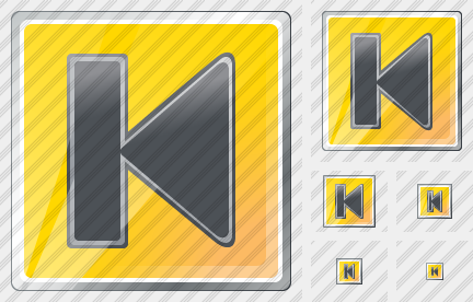 Media Previous Yellow Black Icon Media Previous Yellow Black Icon
