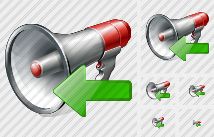 Megaphone Import Icon Megaphone Import Icon