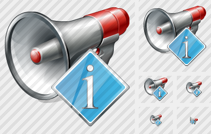 Megaphone Info Icon Megaphone Info Icon