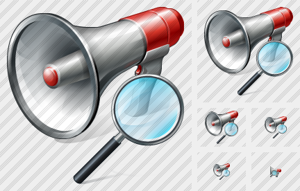 Megaphone Search 2 Icon Megaphone Search 2 Icon