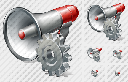 Megaphone Settings Icon Megaphone Settings Icon