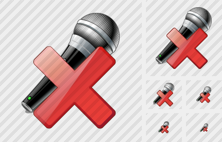 Microphone Delete Icon Microphone Delete Icon