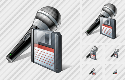 Microphone Save Icon Microphone Save Icon