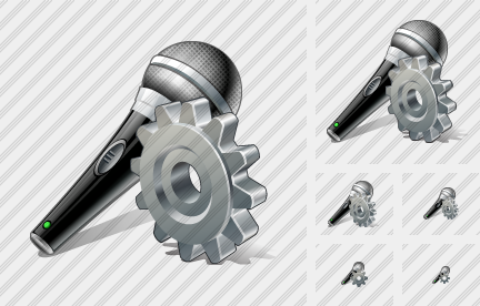 Microphone Settings Icon Microphone Settings Icon