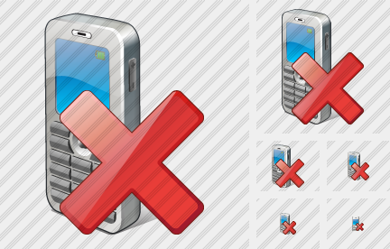 Иконка Сотовый телефон Удалить