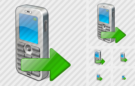 Icono Mobile Phone Export