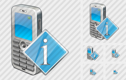 Icona Cellulare Info Icona Cellulare Info