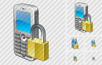 Icona Cellulare Bloccato Icona Cellulare Bloccato