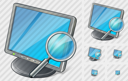 Icona Monitor Cerca Icona Monitor Cerca