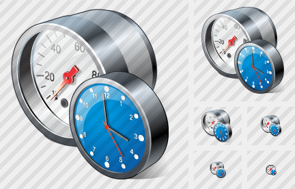 Icona Dispositivo di Monitoraggio Orologio Icona Dispositivo di Monitoraggio Orologio
