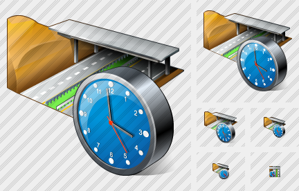 Motorway Clock Icon Motorway Clock Icon