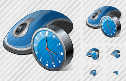 Mouse Clock Icon Mouse Clock Icon