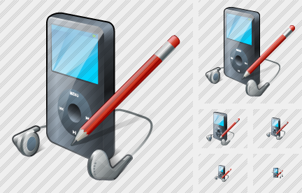 MP3 Player Edit Icon MP3 Player Edit Icon