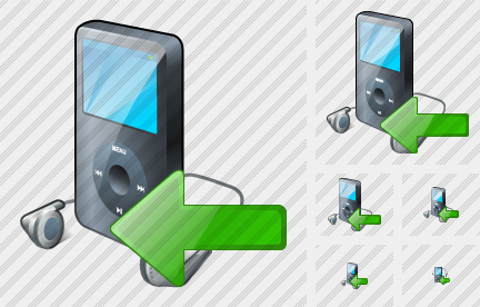 MP3 Player Import Icon MP3 Player Import Icon