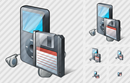 MP3 Player Save Symbol