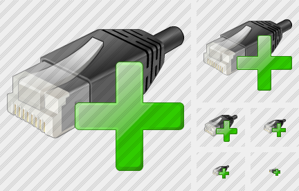 Network Connection Add Symbol Network Connection Add Symbol