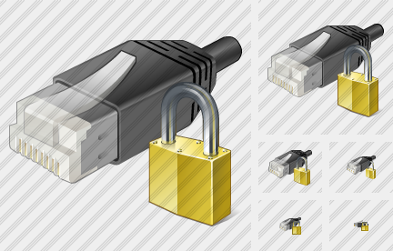 Icona Connessione di Rete Bloccato