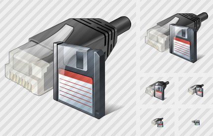 Icono Network Connection Save