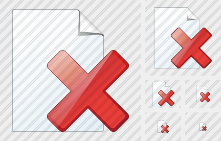 Icono New Document Delete