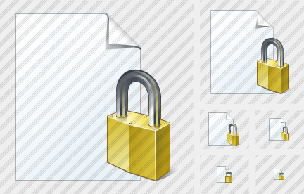 New Document Locked Symbol