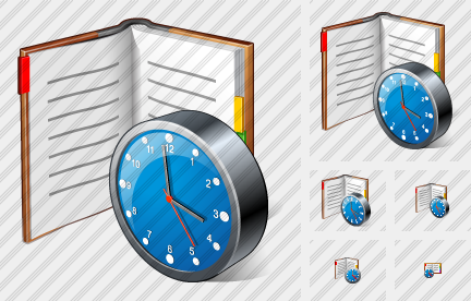 Icona Agenda Orologio Icona Agenda Orologio